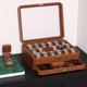 thumbnail image 4 of Estuche de reloj ROTHWELL de 18 ranuras con cajón para hombre, tapa de cristal, 4 of 5
