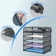 thumbnail image 3 of Organizador de escritorio SUPEASY de 5 niveles con asa, papel de malla o archivo, 3 of 8
