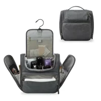 Bagsmart Neceser De Viaje Compacto En Cuero Sintético Gris