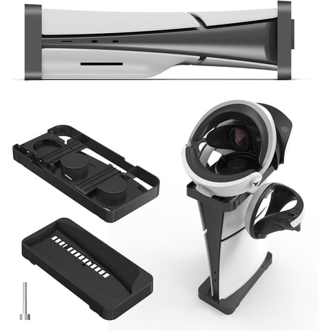 Soporte 2 En 1 Aaronmei Para Consola Ps5 Slim Negro