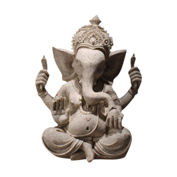 Estatua De Buda Ganesh De La India Coleccionable Para Coche, Oficina, Dios Elefante Hindú, Buda Grande
