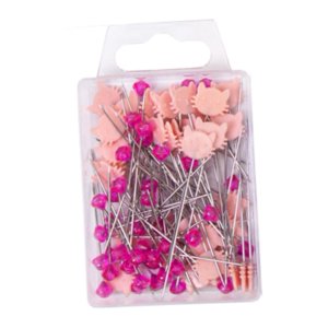 Magideal - Alfileres De Costura A Mano, Alfileres Rectos, Alfileres Multifunción Para Acolchado, Aguja De Fijación Para Patchwork, Para Decoración De Bodas, Conf Rosa