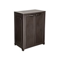 Genérico - Mueble Organizador 2 Niveles Ratan 70X95X45Cm