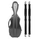 thumbnail image 2 of Estuche rígido para violín, bolsa de transporte portátil para violín, protección con termómetro, caja de violín de tamaño completo para entusiastas, rayas negras, 2 of 5