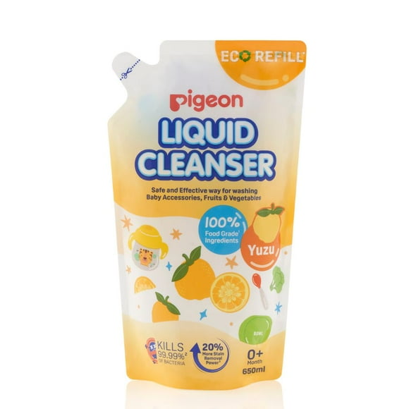 LIMPIABIBERON YUZU PIGEON RECARGA 650 ML