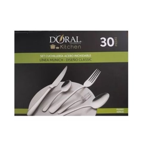 Doral - Set Cuchilleria Munich 30 Piezas Clasica