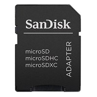 Adaptador De Tarjeta De Memoria Sandisk Microsd A Sd Microsd-Adapter Negro Sandisk