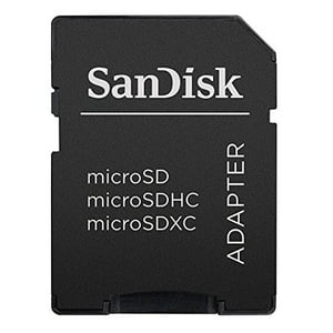 Adaptador De Tarjeta De Memoria Sandisk Microsd A Sd Microsd-Adapter Negro Sandisk