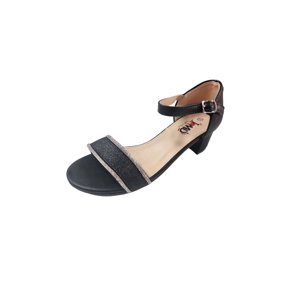 Vinnys Outlet - Sandalia Niña Con Taco Negro Talla 31