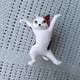 thumbnail image 1 of 1pc/5pcs Cute Cat Pen Holder, Toy Cat Headphone Holder, Enchanted Dancing Cat Pen Holder, Home Desktop Ornament, 1 of 5