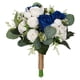 thumbnail image 1 of Ramo De Boda Ramo De Dama De Honor Francés Para Novia Dama De Honor Despedida De Soltera Azul Blanco, 1 of 3