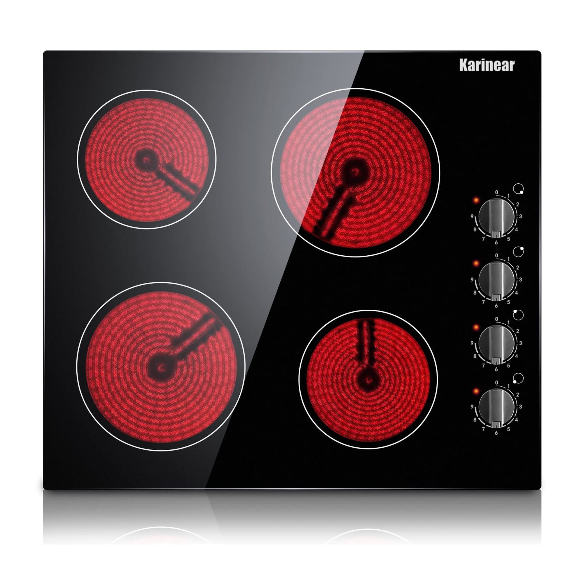 Estufa Eléctrica Karinear De 4 Quemadores, 60 Cm, 220-240 V, Radiante