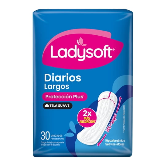 Protector Diario Tela Suave 30 Un Ladysoft