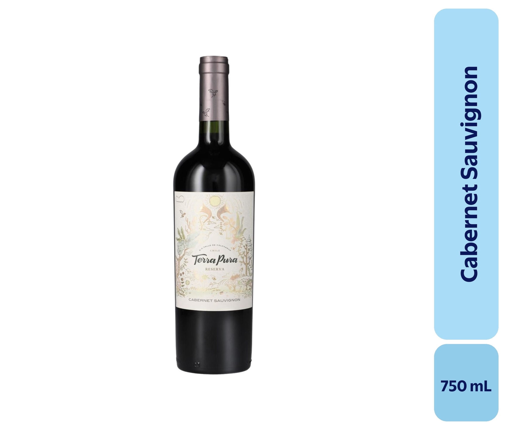 Vino Cabernet Sauvignon Botella 750 mL Terrapura