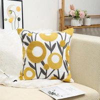 Homestore - Cojín Bordado 45X45 Cm Flor Anillo