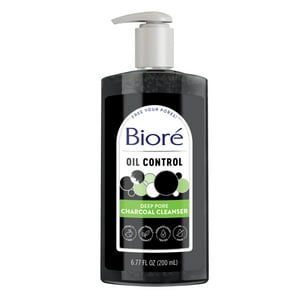Limpiador Facial Bioré Deep Pore Charcoal Wash, 200 Ml