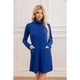 thumbnail image 2 of Sweater Mini Vestido Corto Tejido Mujer Cuello Alto Doble 2001, 2 of 3