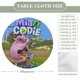 thumbnail image 2 of Mia y Codie-theme Fitted Round Tablecloths Elastic Edged Table Covers Waterproof Table Cloth for Kitchen Holiday Party Tables Decor 120cm, 2 of 6