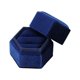 thumbnail image 3 of Caja De Anillo Caja De Regalo Empaquetado De Joyería Caja De Regalo Hexagonal Para Propuesta Azul Marino, 3 of 5