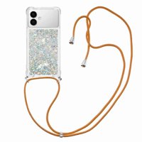 Funda Foxdock Para Samsung Galaxy S26 Edge Con Cuerda Ajustable, Brillo Líquido, Protección Antigolpes Y Lente – Ideal Para Regalo