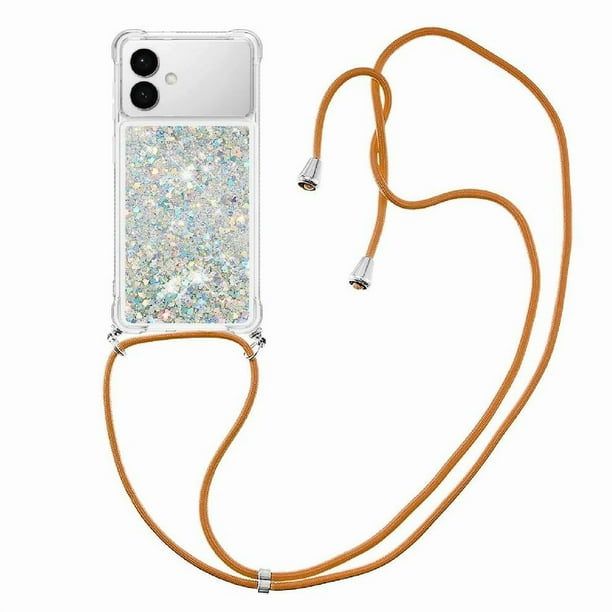 Funda FOXDOCK para Samsung Galaxy S26 Edge con Cuerda Ajustable, Brillo Líquido, Protección Antigolpes y Lente – Ideal para Regalo