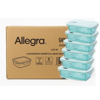 Set 48 Contenedores Hermetico Rectangular 420Ml Allegra
