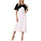 thumbnail image 2 of INSPIRE CHIC Chal Elegante de Piel Sintética para Mujer, Envoltura de Fiesta de Boda, Estola, Bolero L Negro, 2 of 6