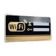 thumbnail image 4 of Señal WiFi pegatina espejo cuenta contraseña regalos autoextraíbles tablón de anuncios pared wifi señal pegatinas para lugares públicos Oficina puerta 10cm×20cm, 4 of 5