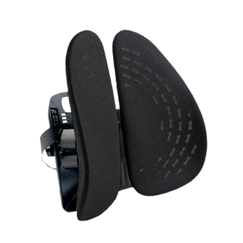 Ioensy - Almohada De Apoyo Lumbar Para Silla, Suave, Ergonómica, Para Viajar, Asiento De Coche, Oficina, Color Negro