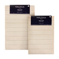 Pack 2 Alfombras De Baño Ultra Suave Nautica 40X60Cm + 50X80Cm Marfil