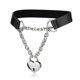 thumbnail image 2 of Collar Alona Magic Goth Choker negro de piel sintética para mujer, 2 of 7