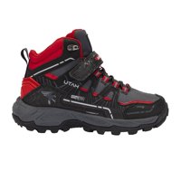 Botín Outdoor Kids Utah Jr Negro Rojo Joma