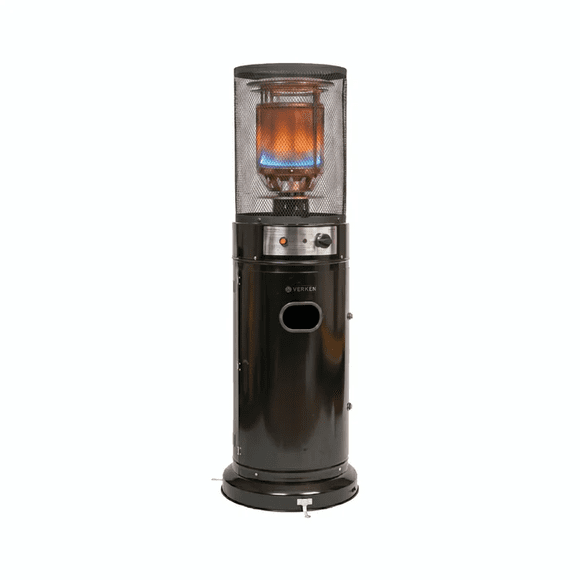 Estufa de Exterior a Gas baja Litt Negra | Calefactor para Terrazas y Patios - Verken