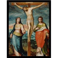 Genérico - Cuadro Decorativo Jesus Crucificado Medidas 30X40 Cm