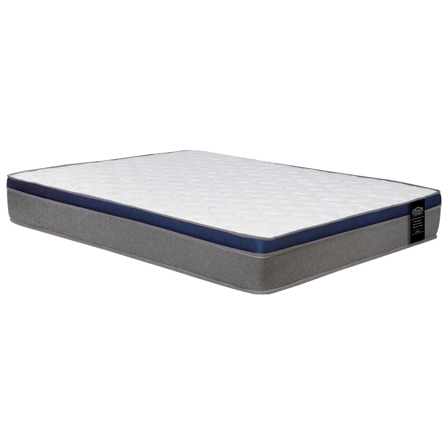 Colbox - Colchón Canaima 2 Plazas Gris 150x190x26 Cm