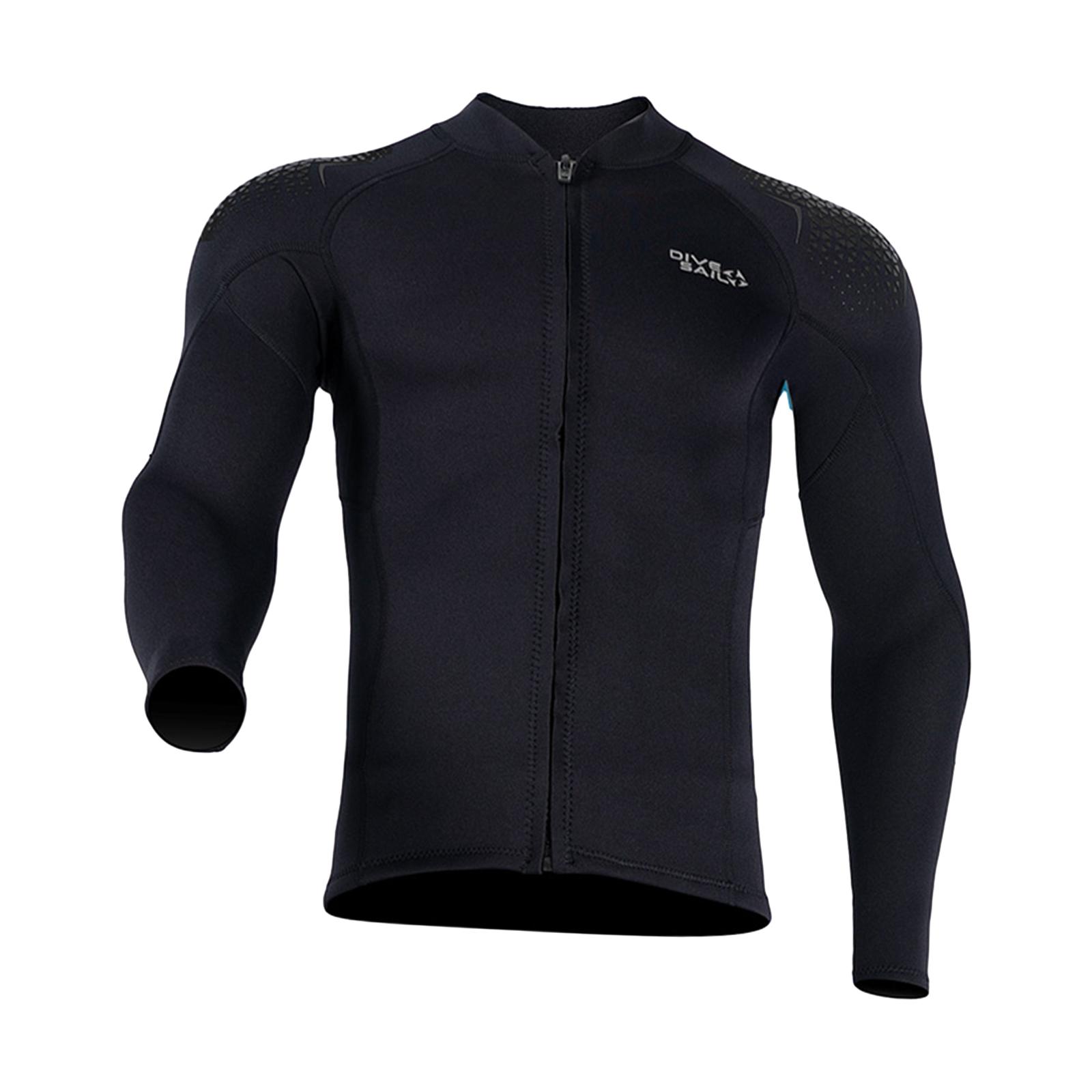 Ioensy - Traje De Neopreno Top Chaqueta De Neopreno Para Deportes Acuáticos Piragüismo Natación Hombre Negro L