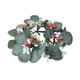 thumbnail image 4 of Anillos De Vela De Escritorio Con Corona De Hojas De Eucalipto Para Festivales, Comedor De Vacaciones, 4 of 5