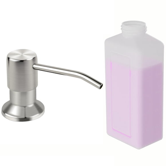 Dispensador de jabón YOFOCOO para fregadero de cocina de acero inoxidable de 500 ml