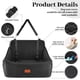 thumbnail image 2 of Asiento para coche para perros Wooaidagg grande de 25 kg con espuma viscoelástica, negro, 2 of 6