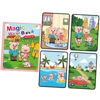 Bothyi - Álbum De Pintura Al Agua, Libro De Dibujo Al Agua Para Niñas, Niños, Actividades, Fiesta, Familia Cerdito