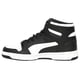 thumbnail image 5 of Zapatilla PUMA REBOUND LAYUP de piel sintética en blanco y negro para hombre, 5 of 8