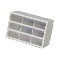 Bothyi - Organizador De Almacenamiento De 9 Cajones, Organizador De Cuentas Para Guardar Tuercas Y Tornillos, Color Blanco