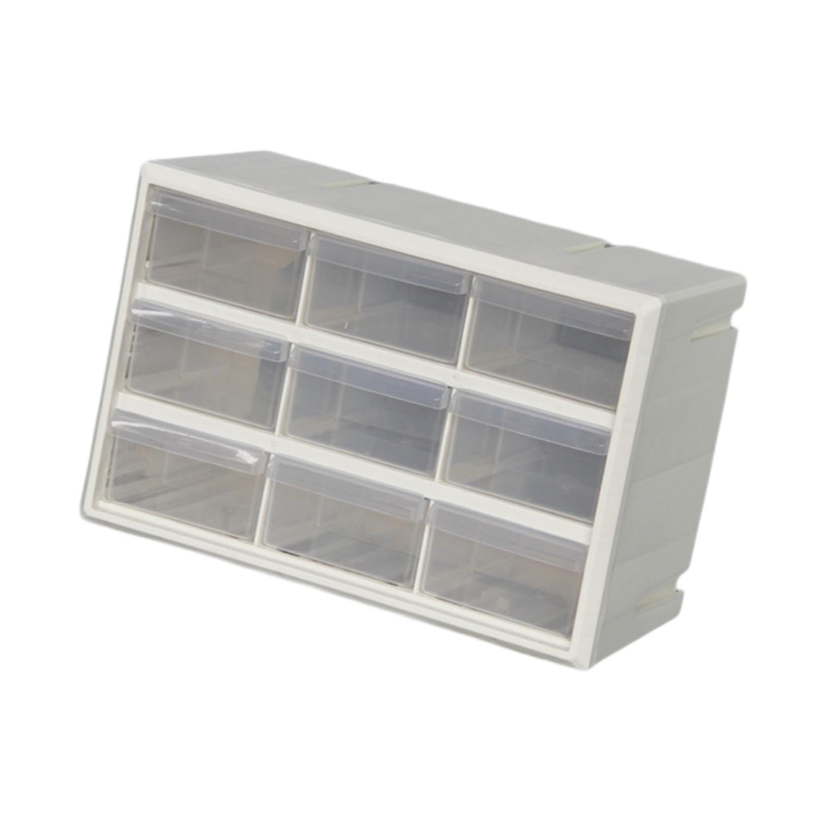 Bothyi - Organizador De Almacenamiento De 9 Cajones, Organizador De Cuentas Para Guardar Tuercas Y Tornillos, Color Blanco