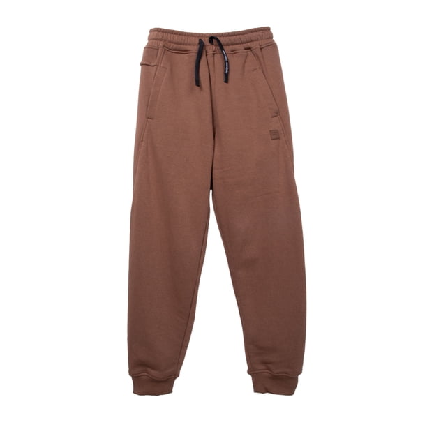 Pantalón Buzo Niño Cierre Bolsillo Trasero Chocolate