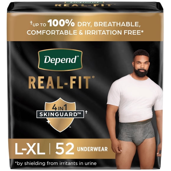 Ropa Interior Para Incontinencia Real Fit Hombre L Xl 52 Unidades