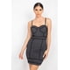 thumbnail image 1 of Vestido Ajustado Sin Mangas Con Diseño De Panal Brillante, 1 of 5