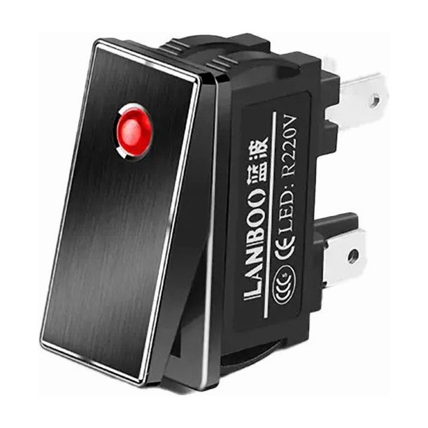 Interruptor Rocker Serie kcd3 28x10.5mm 16a Led 220v Colores