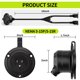 thumbnail image 2 of Cable de alimentación Seeklyze 46 cm Doble toma 15 A 125 V, 2 of 7