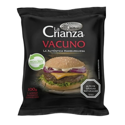 Hamburguesa De Vacuno 100 G La Crianza