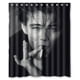thumbnail image 1 of Cortina de ducha de Leonardo DiCaprio, juego de cortinas de baño con ganchos, tamaño 60 x 72 pulgadas, 1 of 3